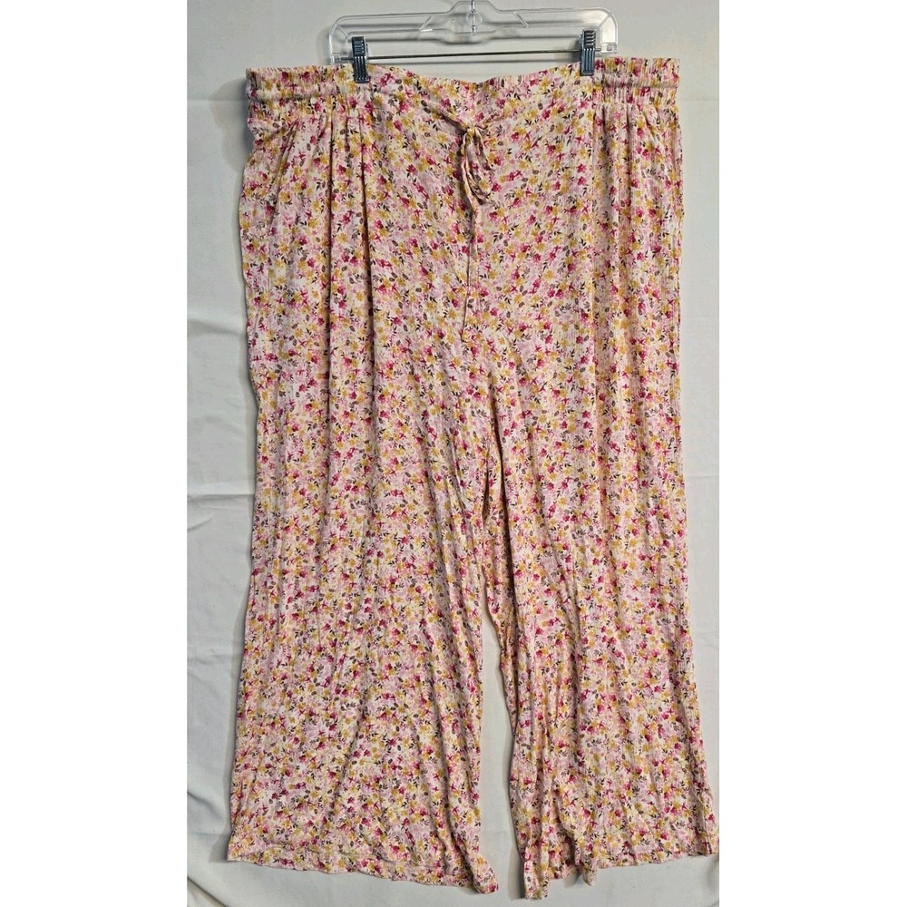 Torris 3 Floral Pull-On High-Rise Gauze Wide-Leg